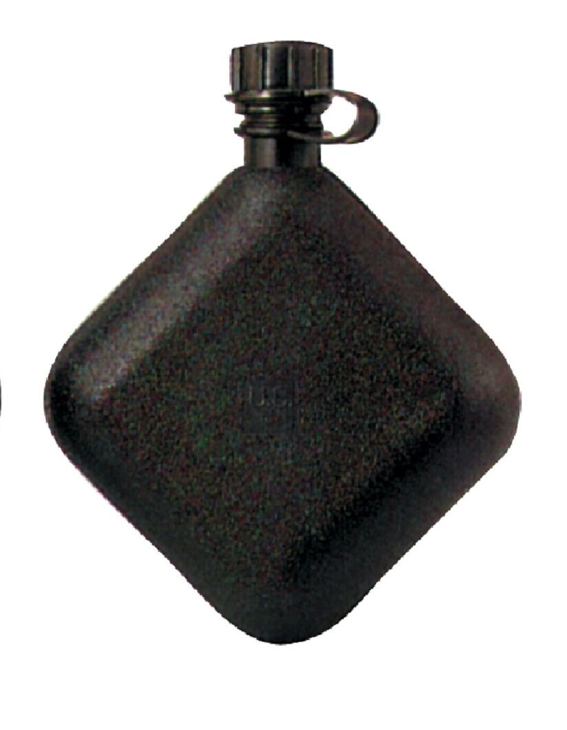 US Military 2 QUART COLLAPSABLE Water CANTEEN BLADDER Black w/ Flat Cap 2QT NEW