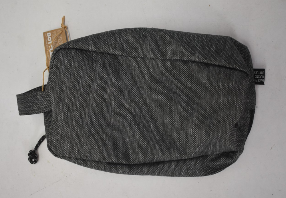 Mastercard Small Toiletry Bag Gray w USB Adapter & Pen & Notebook Journal Small