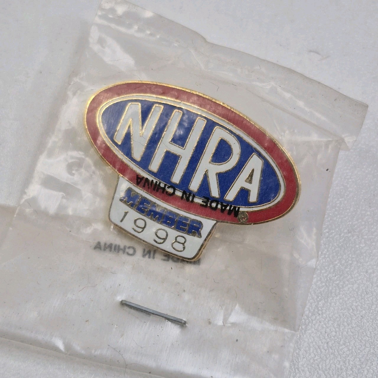 VTG 1998 NHRA CHAMPIONSHIP DRAG RACING MEMBER HAT LAPEL PIN 1998 NIP