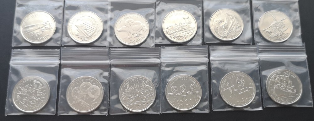 ***CANADA 1999 COMPLETE UNCIRCULATED COINS SET ***