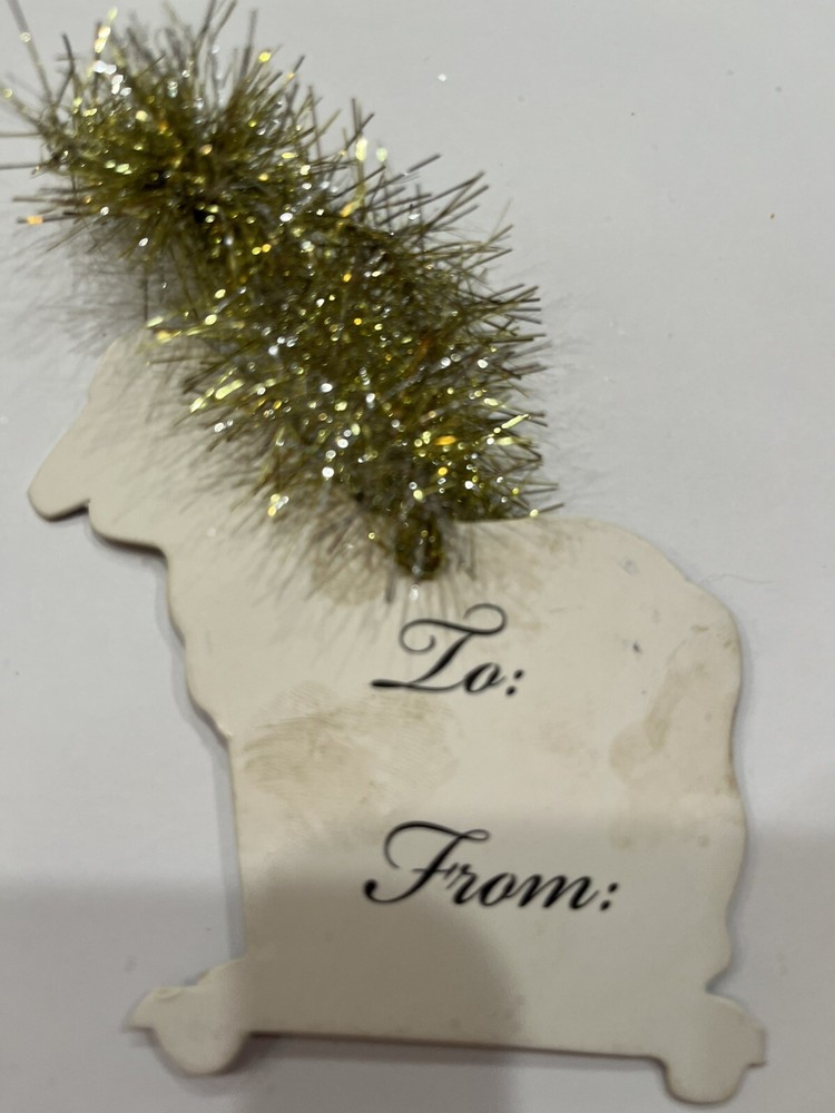 Die Cut Out Christmas Tags Victorian Look Six Second Set