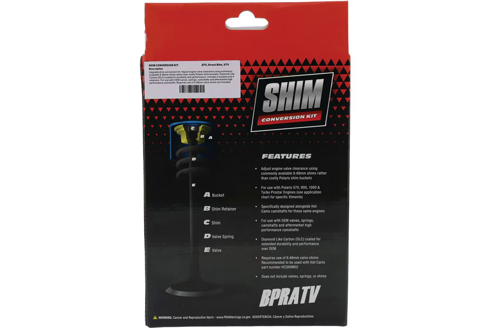 14-21 Polaris Ranger 570 Hot Cams Valve Shim Conversion Kit Hotcams Shim Kit DLC