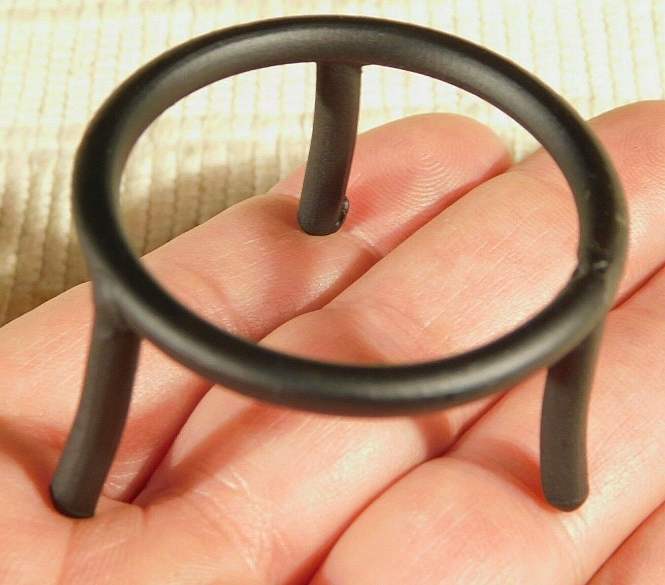 Sphere Display Stand Medium Size Black Metal Short