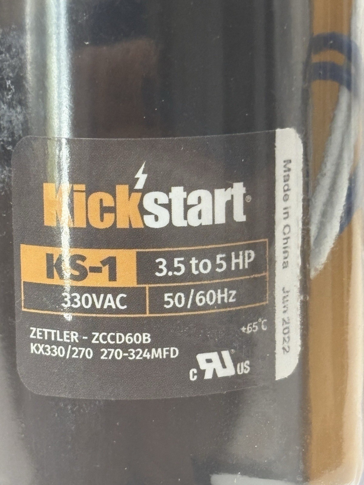 Kickstart KS1 RectorSeal 96506 Compressor Hard Start Device 2Wire 3.5-5HP 330VAC