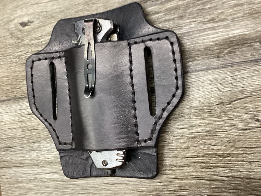 Leather Folding Clip Knife Sheath (Sheath Only)