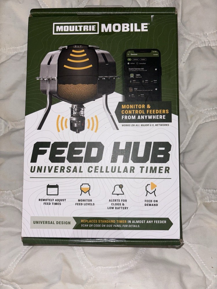 Moultrie Mobile Feed Hub Universal Cellular Timer - New Sealed Box