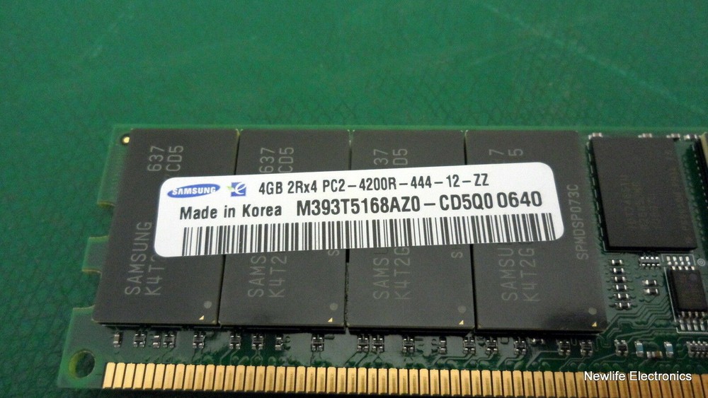 Samsung M393T5168AZ0-CD5 4GB PC-4200 DDR2 SDRAM Server Memory