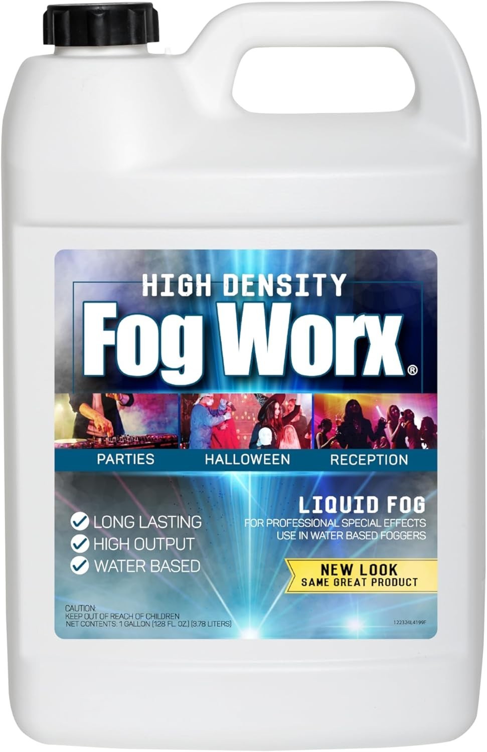 FogWorx Extreme High Density Fog 1Gallon Long Lasting,Odorless Water Based Fluid