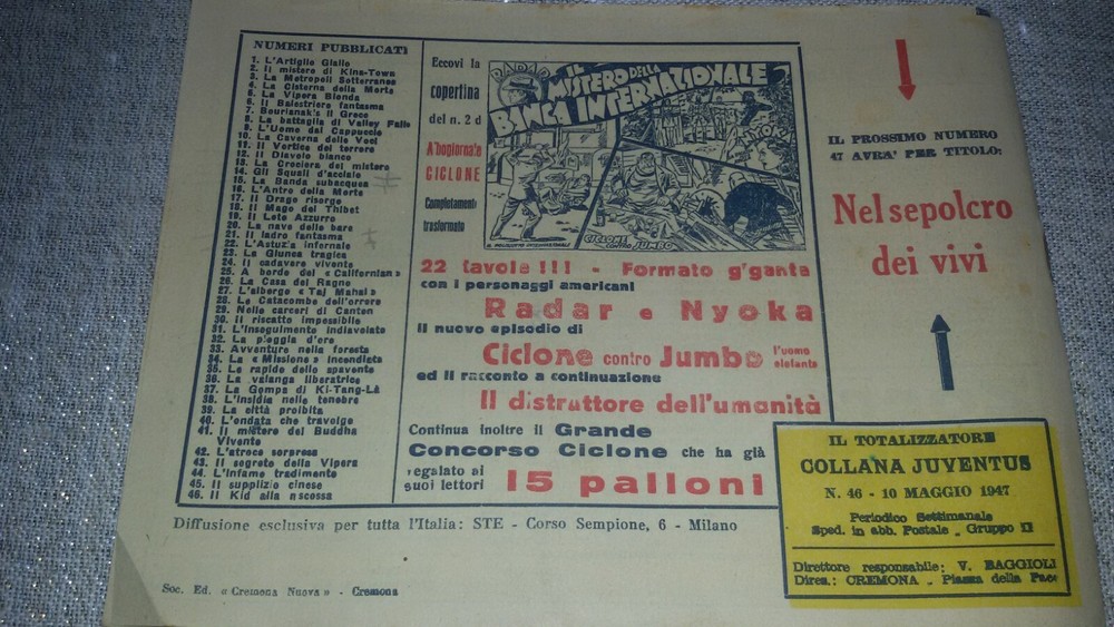 1947 Gim Toro Comic No. 46 ORIGINAL £. 10
