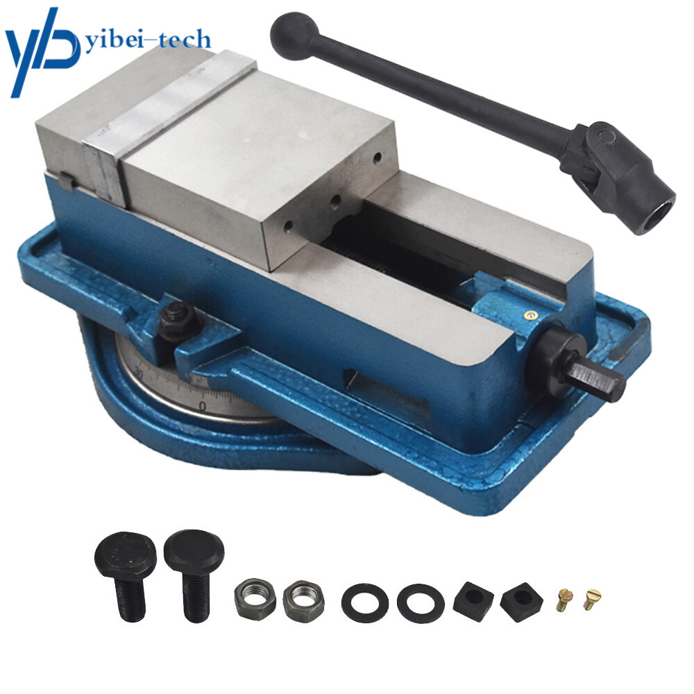 4'' Lockdown Vise Precision CNC Milling Machine Bench Clamping Vice W/Base