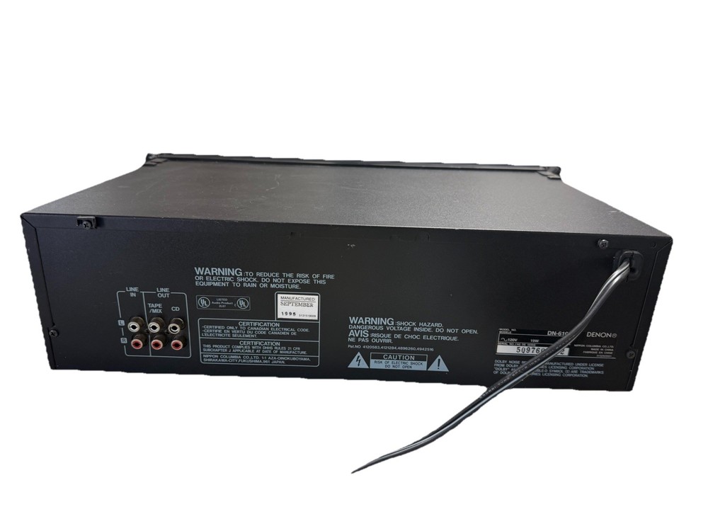 Denon DN-610F Precision Audio Component CD/Cassette Player Recorder TESTED WORKS