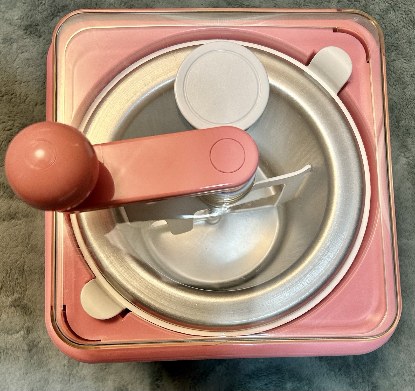 1987 Vintage Big Chill Salton ICM-1 Ice Cream Maker Hand Crank Churned Homemade