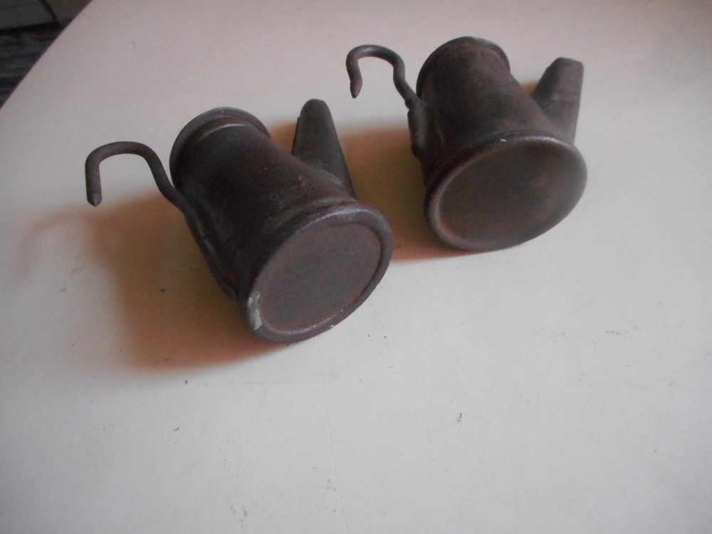2 antique Miner's Cap Lamps