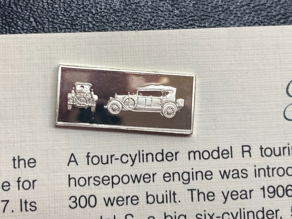 1981 Franklin Mint Classic Car Collection Silver Ingot Stevens-Duryea Tourer