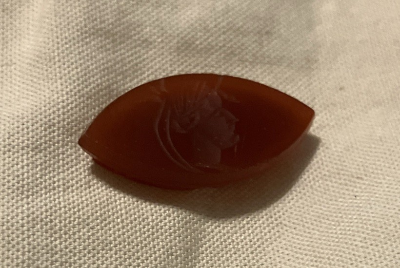 Vtg Fine Carnelian Intaglio
