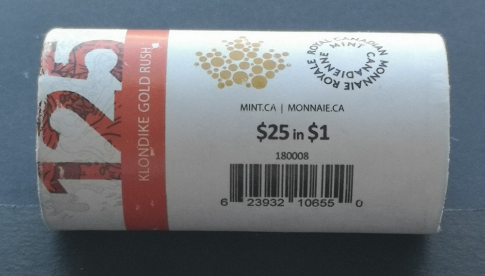 ***CANADA $1 SPECIAL WRAP ROLL 2021 *** KLONDIKE COLOURED ***
