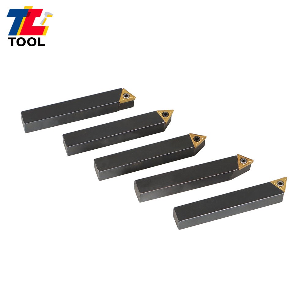 5-Pc 3/8" Lathe Indexable Carbide Insert &Turning Tooling Bit Holder Set