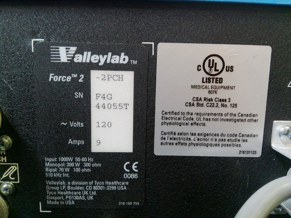 Valleylab Force 2 ESU Electrical Device