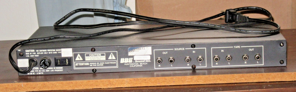 BBE SONIC MAXIMIZER MODEL 1002 rca input Model 1002 Vintage RARE