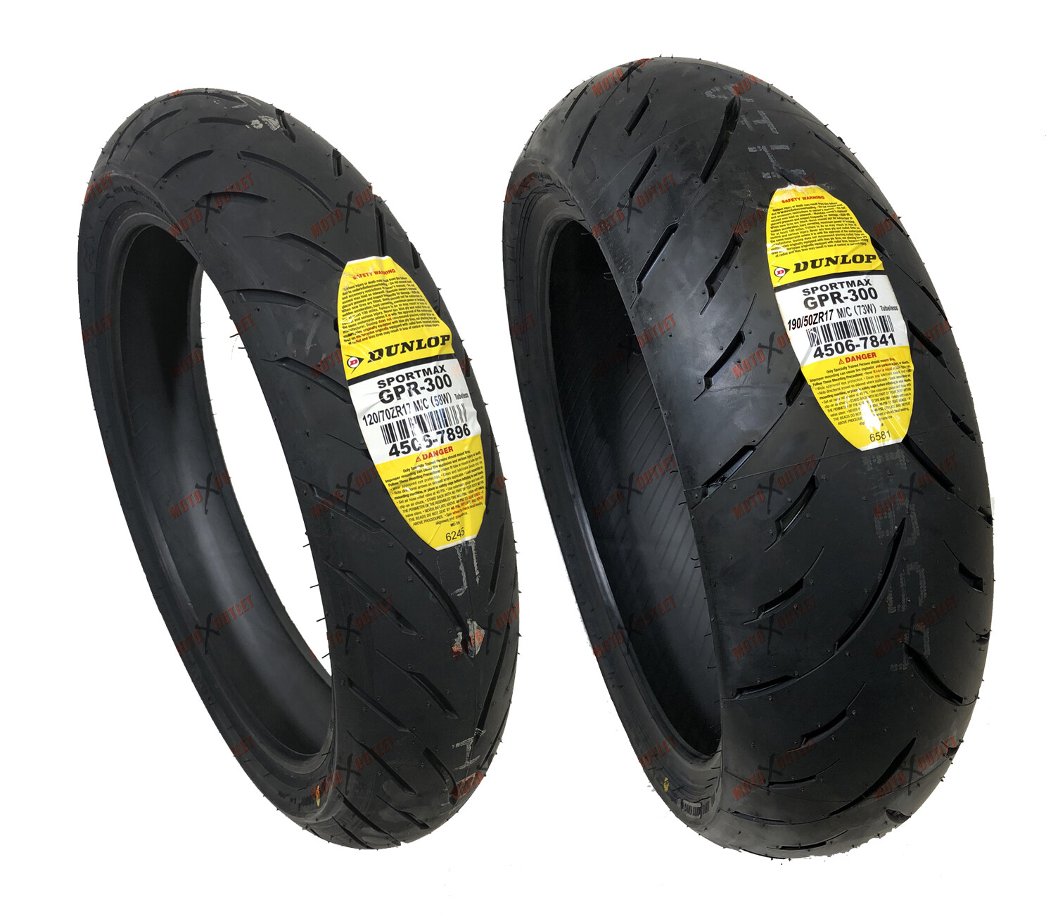 Dunlop Sportmax 190/50ZR17 120/70ZR17 Front Rear Motorcycle Tires GPR 300