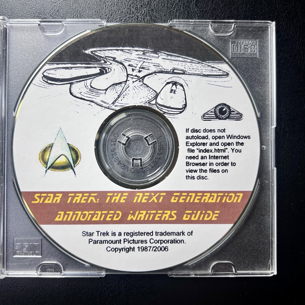 Star Trek The Next Generation Annotated Writers Guide Digital Edition