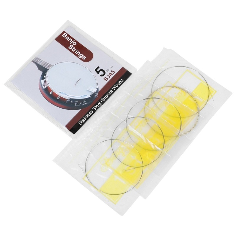 Rustproof Practice Strings Stainless Steel & Bronze Winding Banjo Strings
