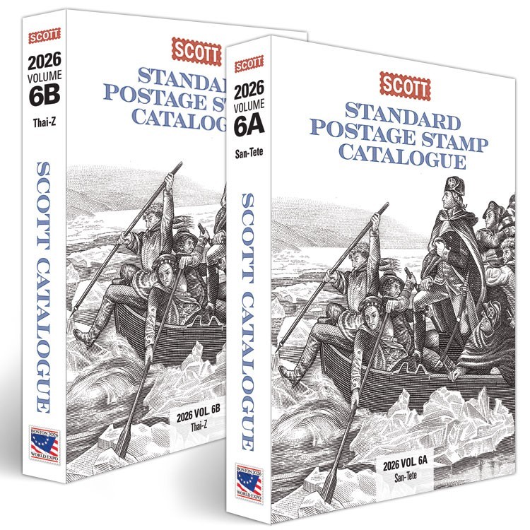 2026 Scott Standard Postage Stamp Catalog Volume 6 A/B Worldwide Countries San-Z
