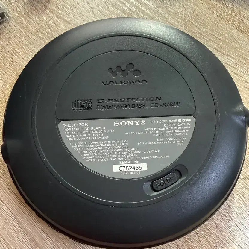 Sony CD Player Walkman D-EJ017CK Blue Official