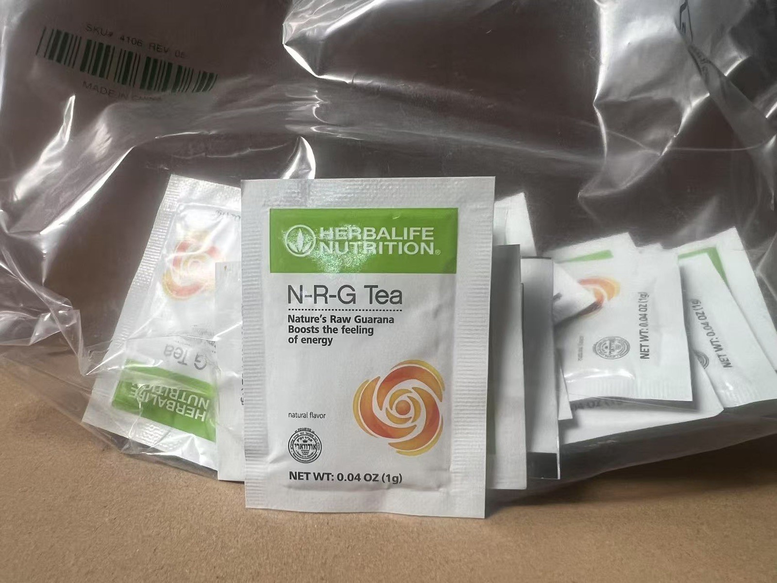 Herbalife NRG Tea 30packs，Nature’s Raw Guarana,Boosts The Feeling Of Energy