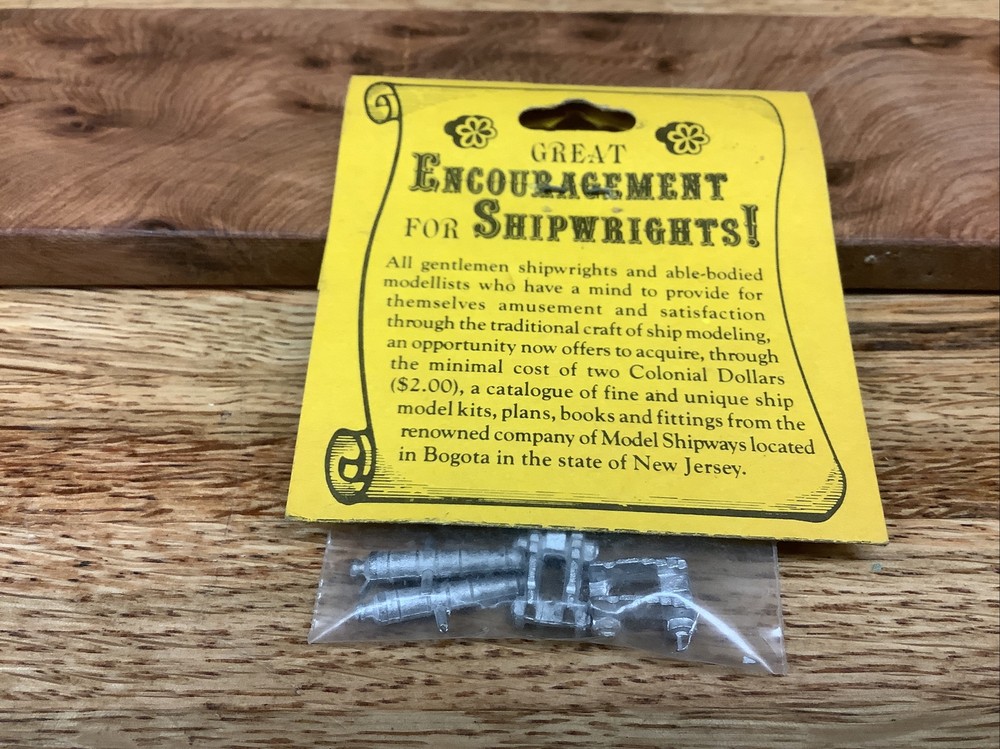 MODEL SHIPWAYS MS0055 Gun 3/4” -2 Per Package NOS