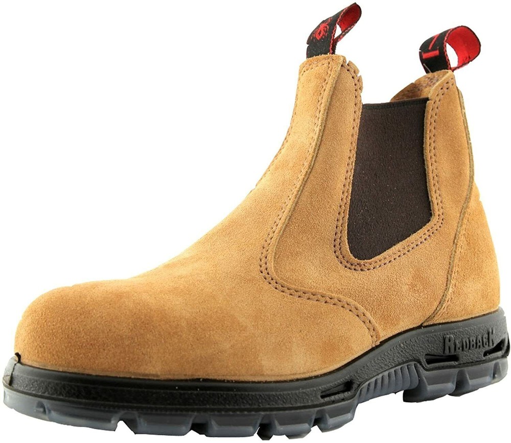 Redback Bobcat UBBA Elastic Sided Soft Toe Work Boots Wheat