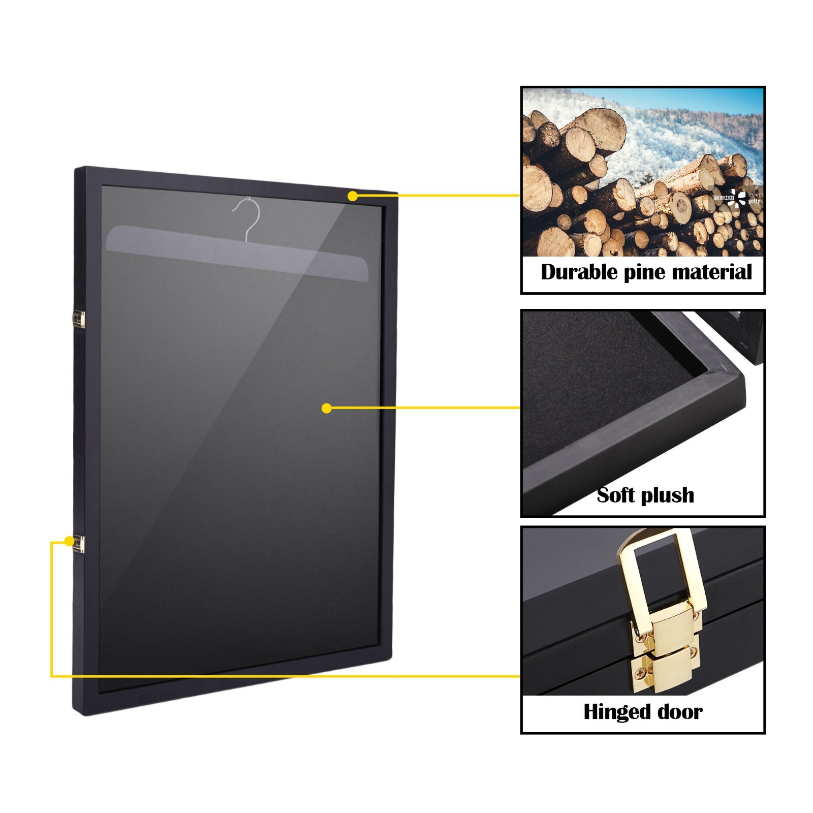 Jersey Frame Display Case Wall Display Lockable Football Basketball Storage Box