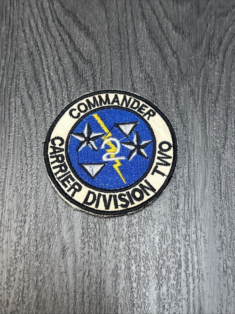 US Navy Commander Carrier Division Two Patch Vietnam War 3.25"