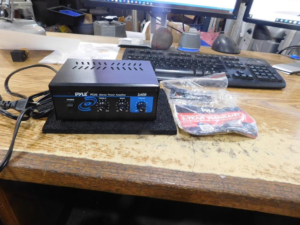 Pyle Model: PCA2 Desktop Audio Amplifier with Remote Control
