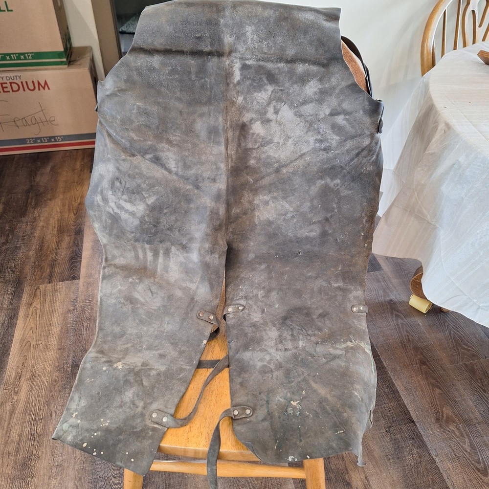 Vintage Leather Blacksmith Chaps