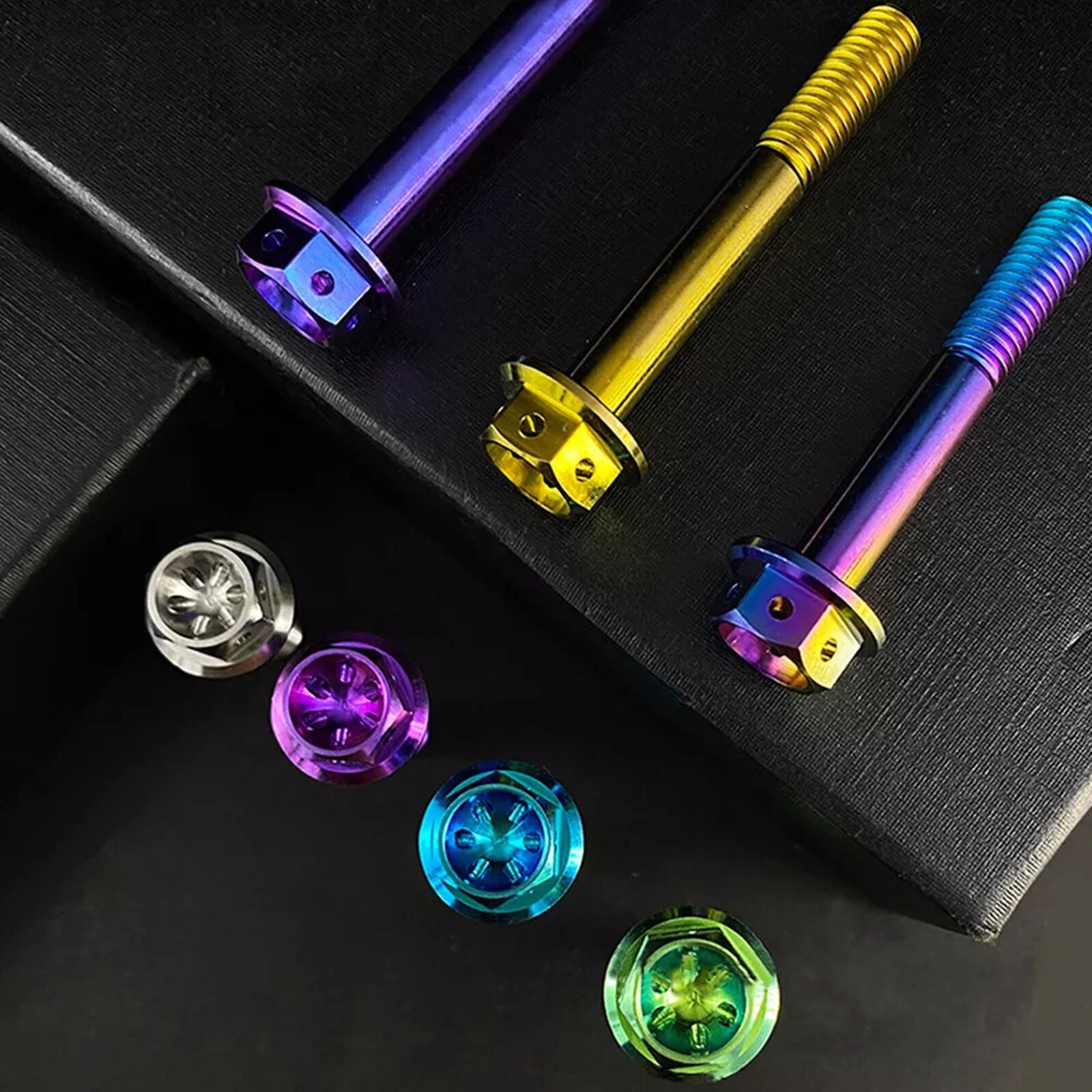 M10 X1.25mm/1.5mm Titanium Bolt Hex Flange Screw 20 25 30 35 40 50 55 70 80 90mm