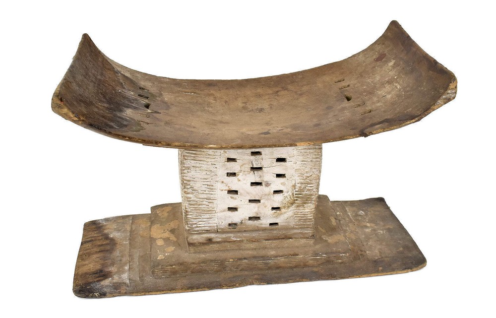 Asante Dwa Wood Stool Throne Ghana