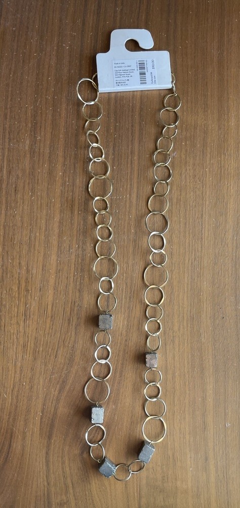 Aureus + Argent Chain & Metal Cubes Necklace