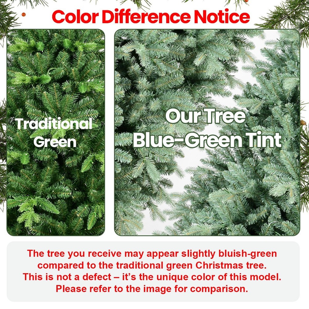 ❄️FREE SHIPPING!❄️Christmas Tree, Hinged, 7.5 ft, 2908 Branches, & Memory-Wire!