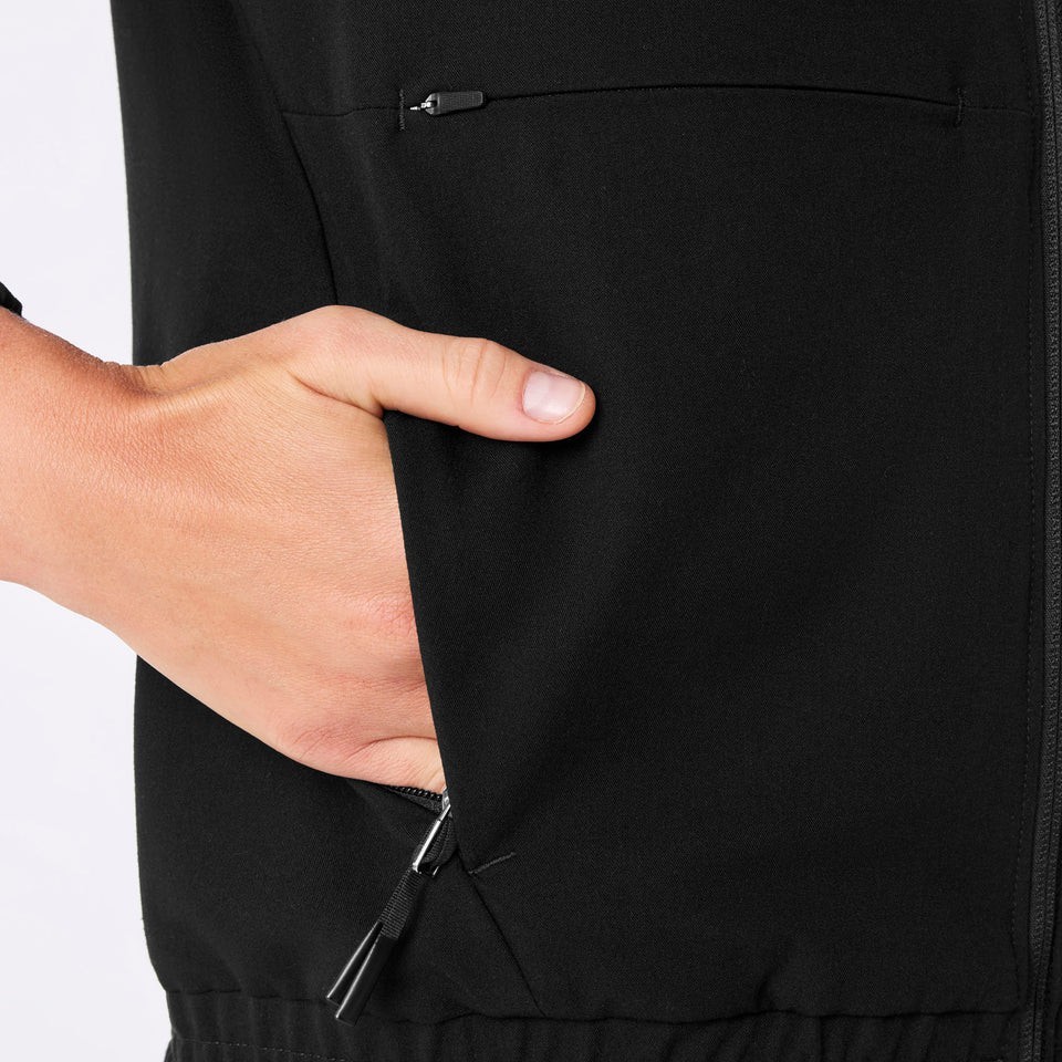 Figs - Sydney Scrub Jacket - Black - Choose Size - MSRP $98