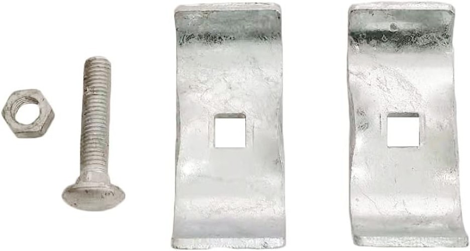 8 Rust-Proof Chain Link Fence Panel Clamps for 1-3/8" Rails - Durable Solution