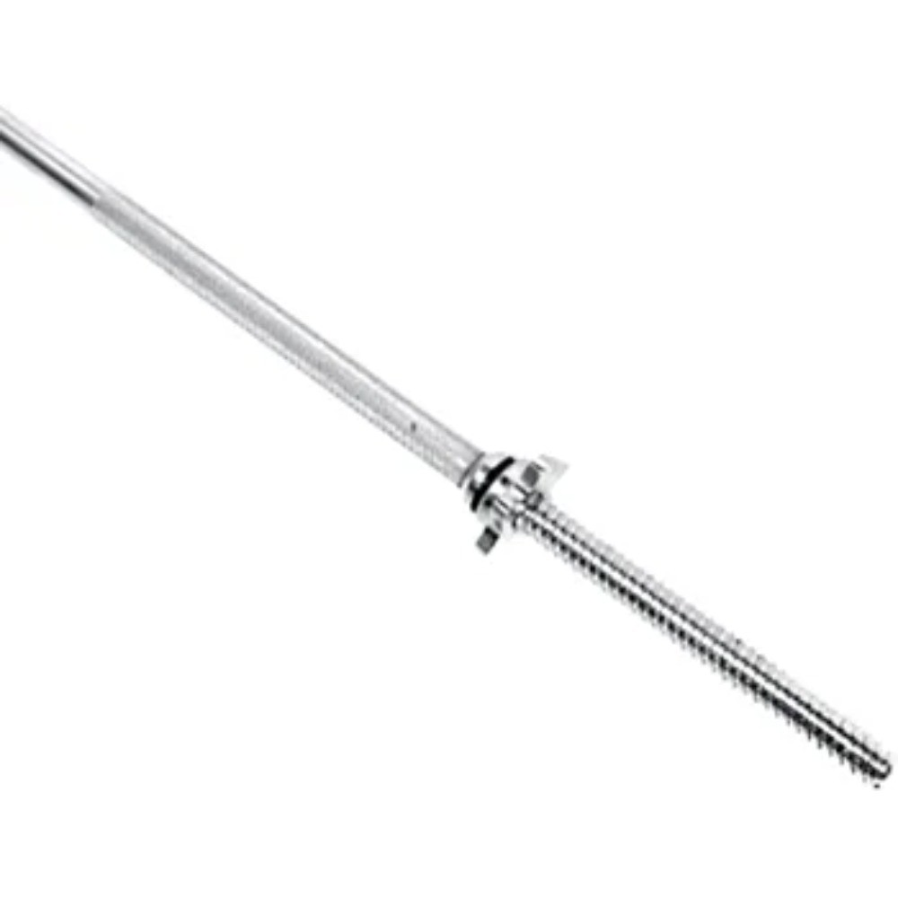 Barbell Straight Standard Weight Bar with Threaded Ends, 6 ft