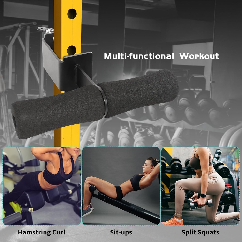 Nordic Curl Squat Rack: Leg Extension Attachment for Nordic Hamstring Abs