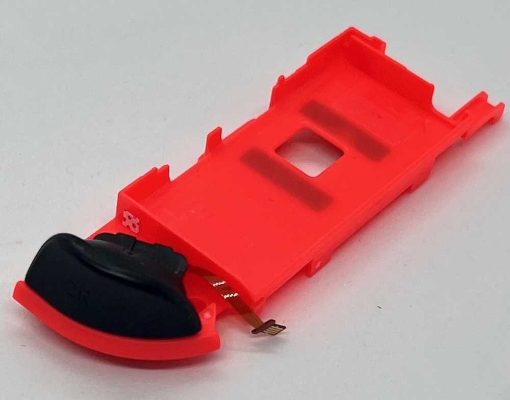 Nintendo Switch Right Joy-Con Mid-Frame Housing Shell Neon Red with Flex Cable
