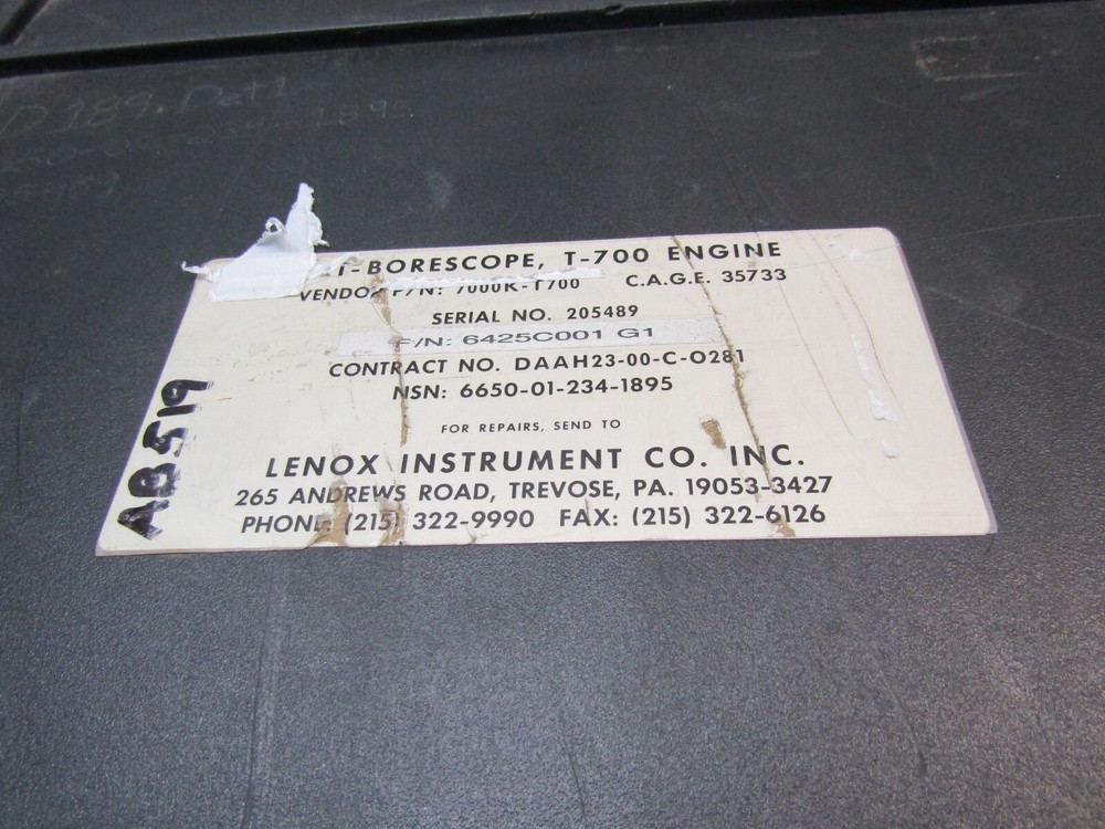 Lenox T-700 Borescope Engine Kit