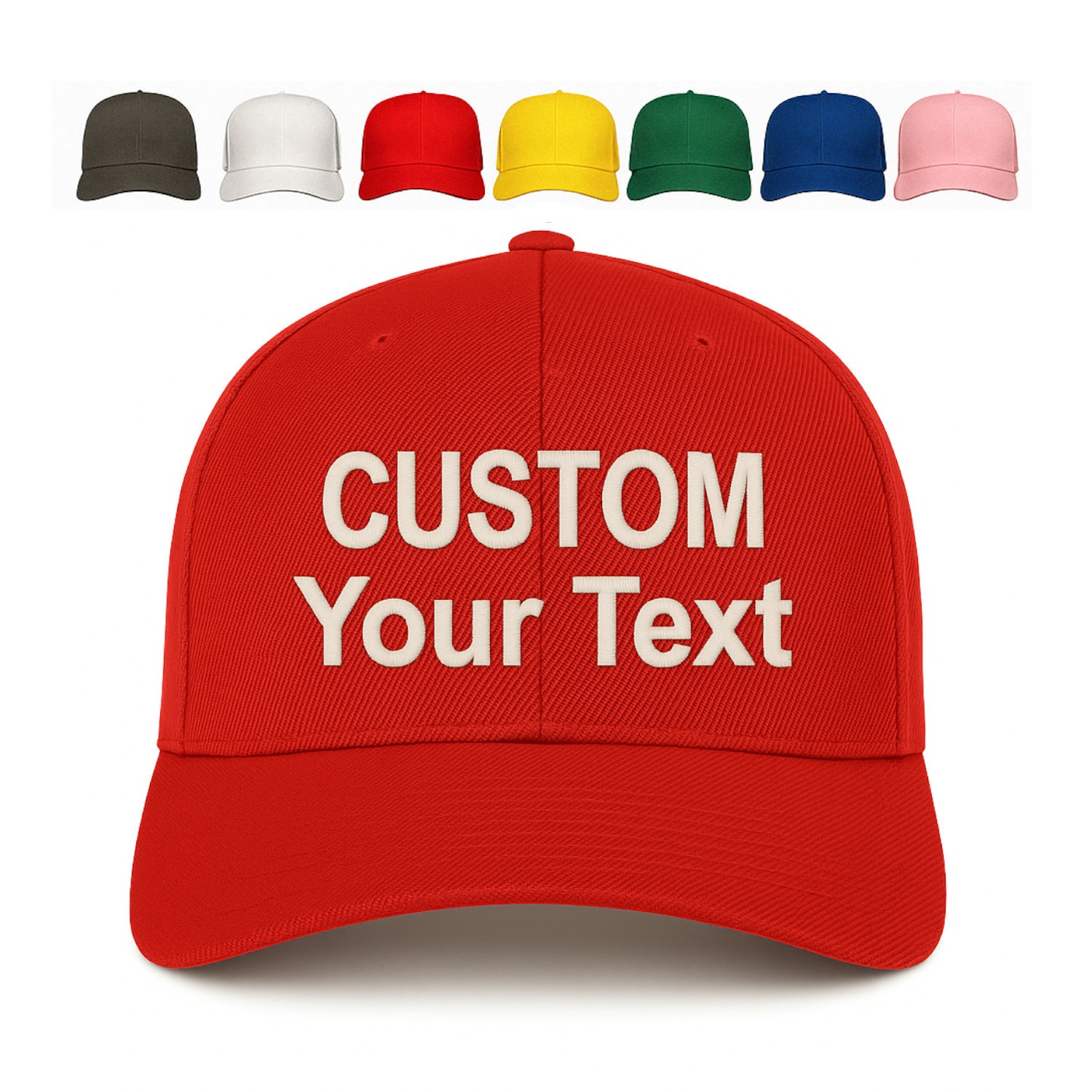 Custom Embroidered Baseball Cap Personalized Text Dad Hat with Your Own Message
