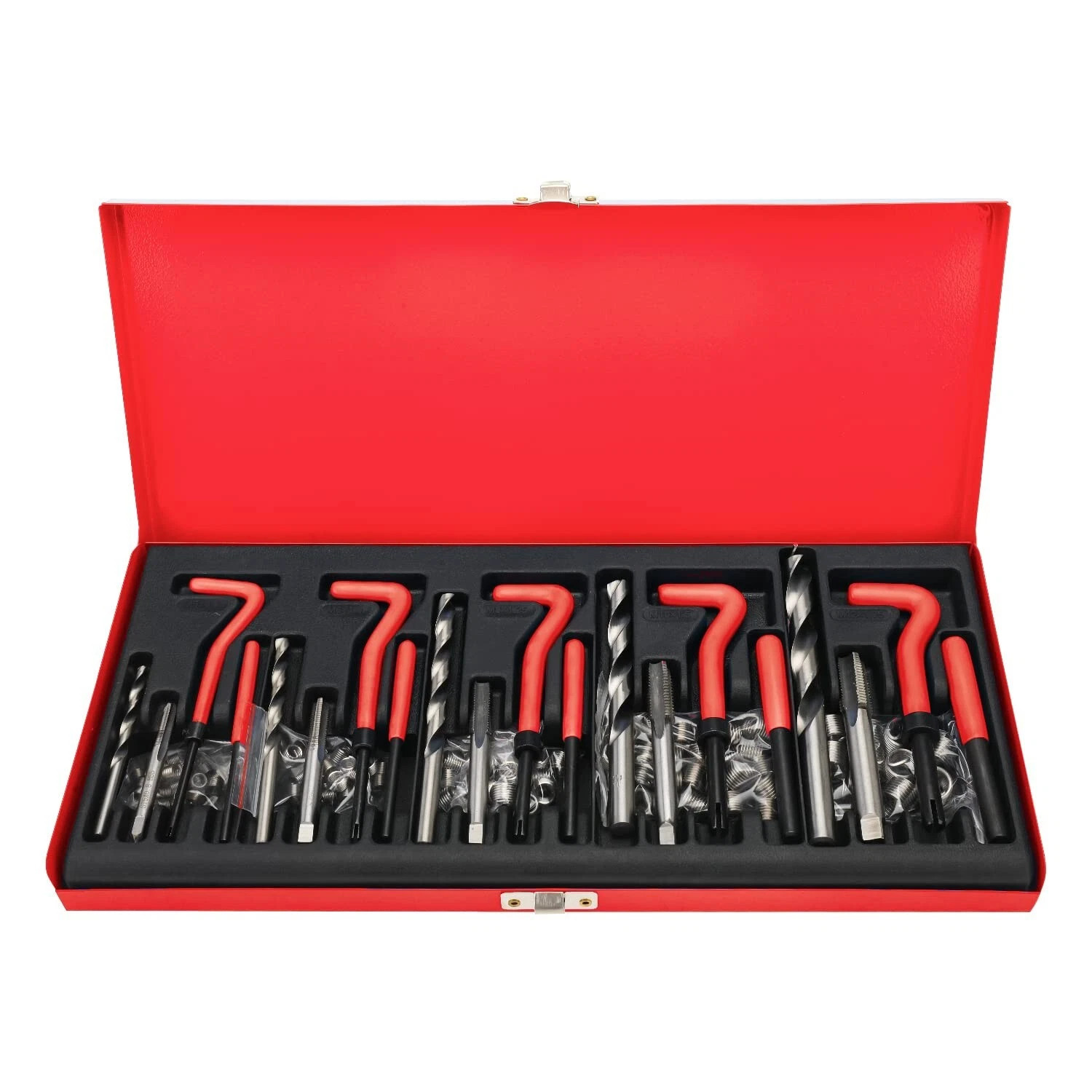 M5 M6 M8 M10 M12 Helicoil Thread Repair 131Pcs Kit & Metric Rethreading Tool Kit