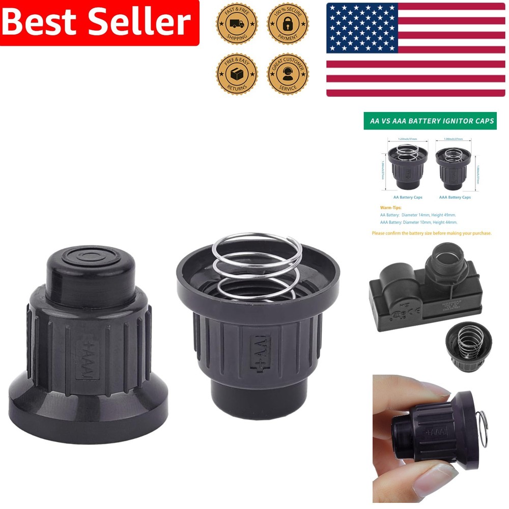 Compact AAA Igniter Caps Replacement - Easy Install for Gas BBQs & Fire Pits