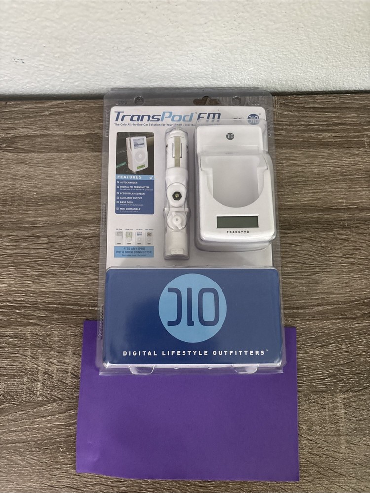 New! DLO TransPod FM iPod Transmitter & Docking Station All In One Solution