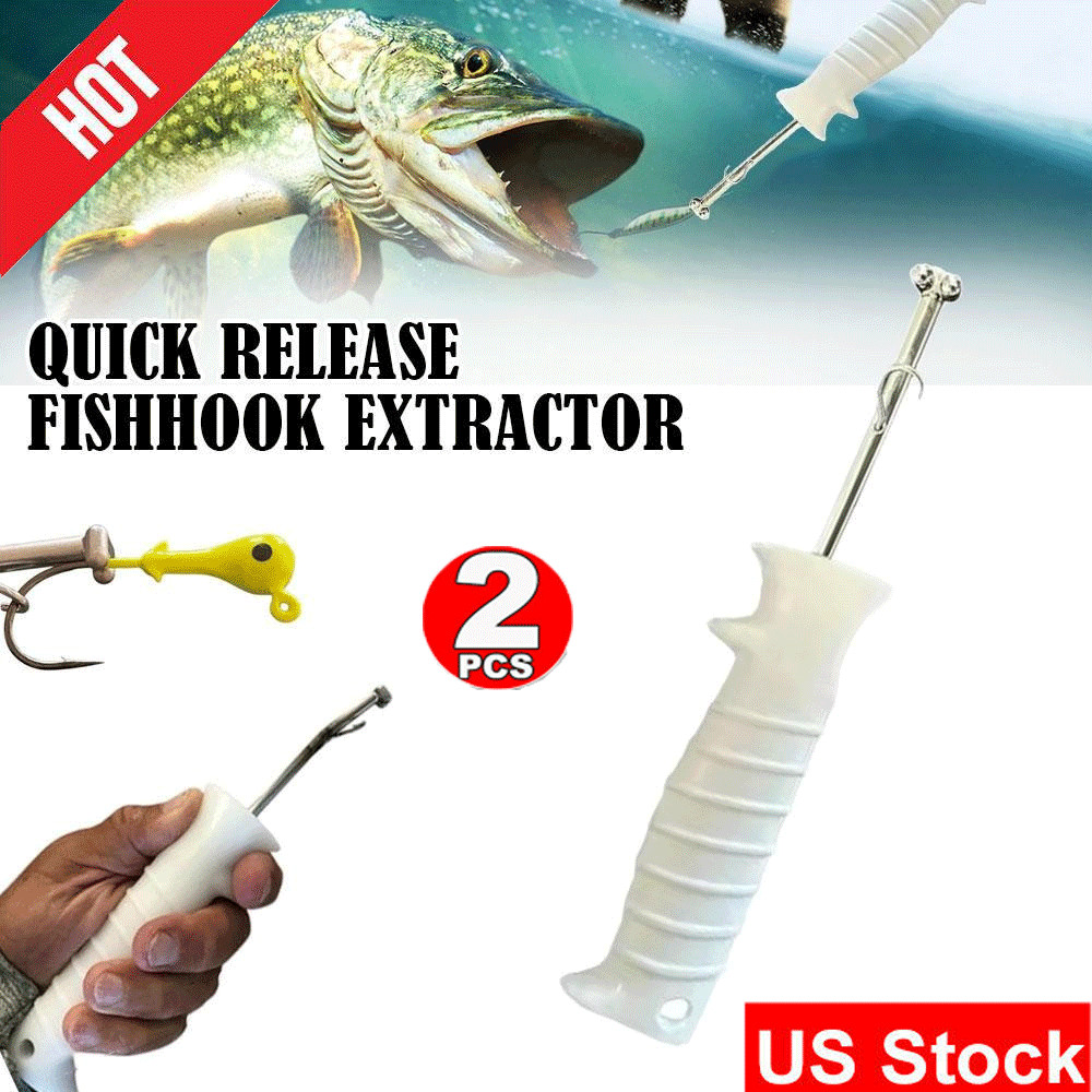 2XQuickrelease FishhoTL Extractor,Fish Hook Remover Tool, Ergonomics FishingHook